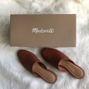 Madewell- The Cassidy Woven Mule (leather)